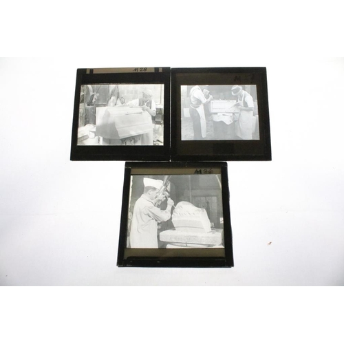 611 - Three boxes of magic lantern slides. Subjects to include topographical scenes; Bradford on Avon, Bat... 