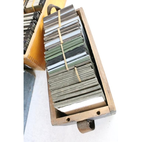 616 - Three boxes of magic lantern slides. Subjects to include topographical scenes covering Scarborough a... 