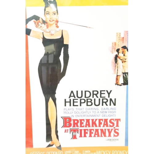 409 - Two film /movie posters, L'Angelo Azzurro, starring Marlene Dietrich and with Breakfast at Tiffany's... 