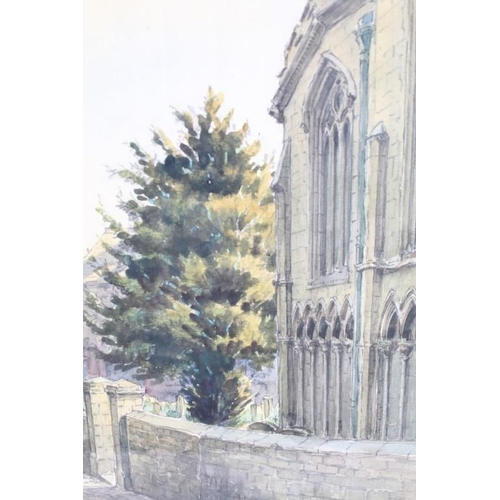 410 - Wilfrid Rene Wood (1888 - 1976), St John's Church, Stamford, watercolour, signed lower left and indi... 