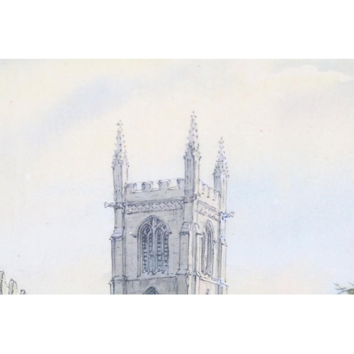 410 - Wilfrid Rene Wood (1888 - 1976), St John's Church, Stamford, watercolour, signed lower left and indi... 