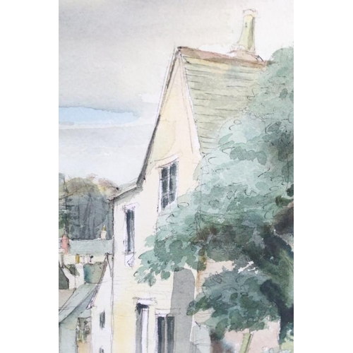 413 - Gladys Rees Teesdale (1898 - 1985), Easton of the Hill, Rutland, watercolour, signed lower right, ti... 