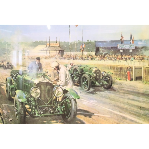 426 - Keith Woodcock, E-Type at Tertre Rouge 1962, limited edition print 3/475, signed in pencil lower rig... 