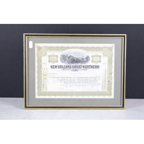 445 - New Orleans Great Northern Railroad Company share certificate, dated 14th January 1927, A870, 20 x 2... 