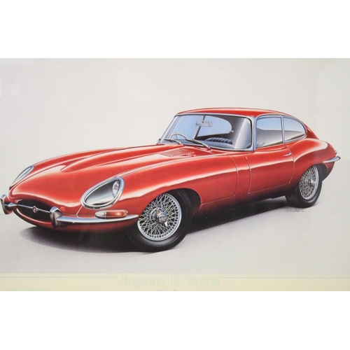 449 - John Francis, Jaguar ' E-Type ' Series One, limited edition print, number 217/850, signed in pencil ... 