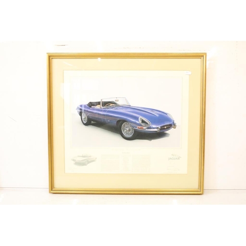 449 - John Francis, Jaguar ' E-Type ' Series One, limited edition print, number 217/850, signed in pencil ... 