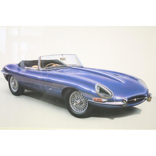 449 - John Francis, Jaguar ' E-Type ' Series One, limited edition print, number 217/850, signed in pencil ... 