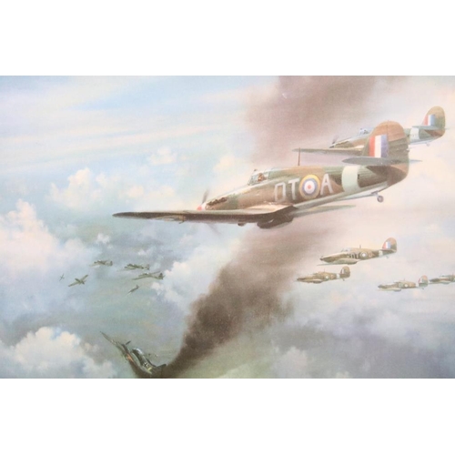 458 - Frank Wootton (1914 - 1998), ' Spitfire Mark V ', limited edition print number 91/850, signed in pen... 