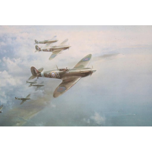 458 - Frank Wootton (1914 - 1998), ' Spitfire Mark V ', limited edition print number 91/850, signed in pen... 