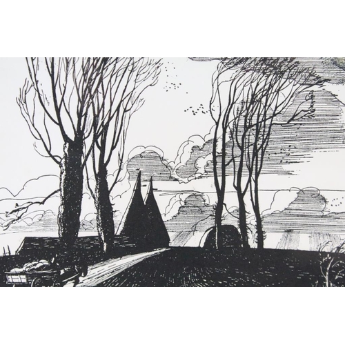 471 - Rowland Hilder (1905 - 1993), a set of four landscape scenes, prints, each 22 x 29.5cm together with... 