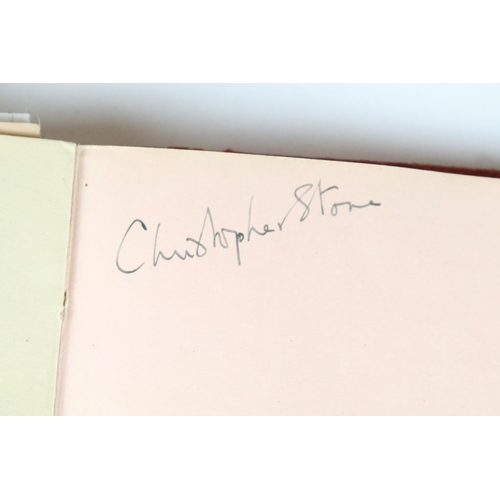 196 - A 1930's autograph book complete with contents to include autographs by Max Miller, jimmy Nervo, Tom... 