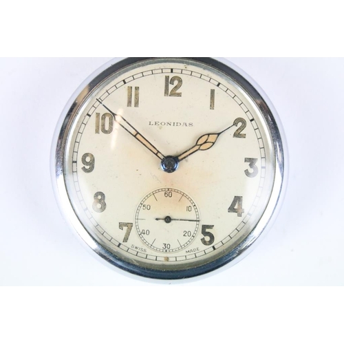 216 - World War 2 Leonidas Military Pocket Watch