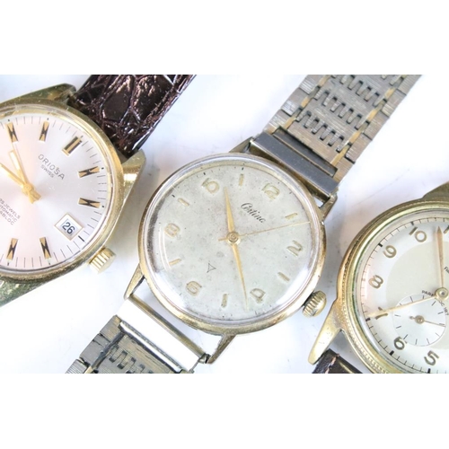 288 - Ten Gents Wristwatches including Nivada Automatic, Oriosa, Swatch, etc