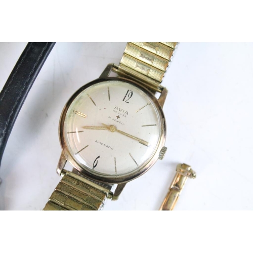 291 - A collection of six ladies and gents vintage wristwatches to include Avia and Ingersol examples.