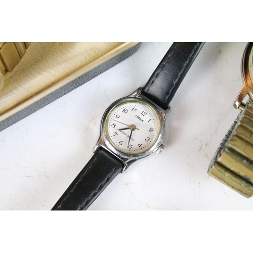 291 - A collection of six ladies and gents vintage wristwatches to include Avia and Ingersol examples.