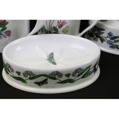 62 - Large collection of Portmeirion ‘ Botanic Garden ‘ items including Plates, Storage Jars, Mugs, Glass... 