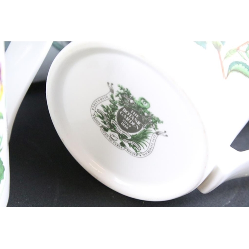 62 - Large collection of Portmeirion ‘ Botanic Garden ‘ items including Plates, Storage Jars, Mugs, Glass... 