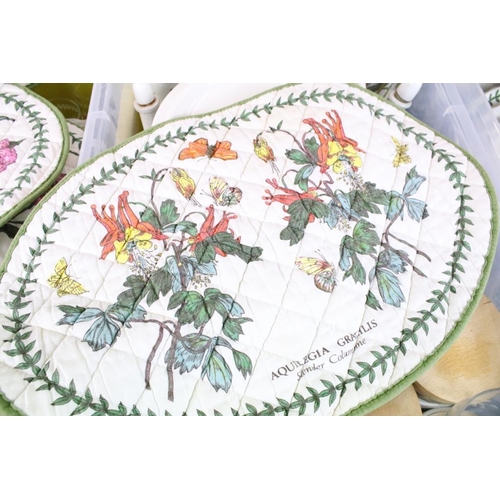 62 - Large collection of Portmeirion ‘ Botanic Garden ‘ items including Plates, Storage Jars, Mugs, Glass... 