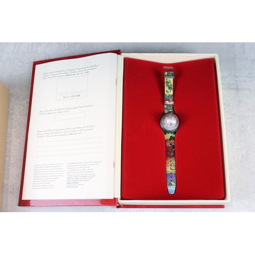 268 - Two swatch watches to include the 1999 Swatch club watch and the limited edition Christmas magic spe... 