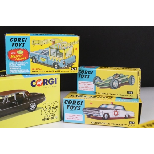 1414 - Five boxed contemporary Corgi diecast models to include VA06519 60th Anniversary ltd edn Rover P6 35... 