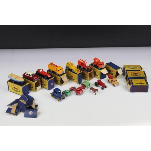 1415 - 11 boxed Matchbox Series 'Moko Lesney' diecast models to include 24 Excavator, 27 Bedford Low Loader... 