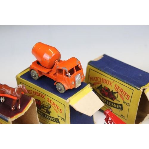 1415 - 11 boxed Matchbox Series 'Moko Lesney' diecast models to include 24 Excavator, 27 Bedford Low Loader... 