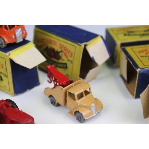 1415 - 11 boxed Matchbox Series 'Moko Lesney' diecast models to include 24 Excavator, 27 Bedford Low Loader... 