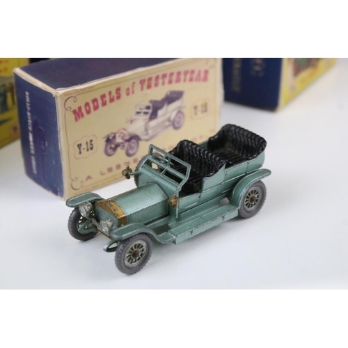 1416 - 11 Boxed Matchbox Lesney diecast models to include 10 x Matchbox Models Of Yesteryear (Y-13 1911 Dai... 