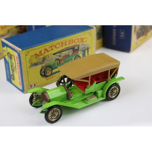 1416 - 11 Boxed Matchbox Lesney diecast models to include 10 x Matchbox Models Of Yesteryear (Y-13 1911 Dai... 