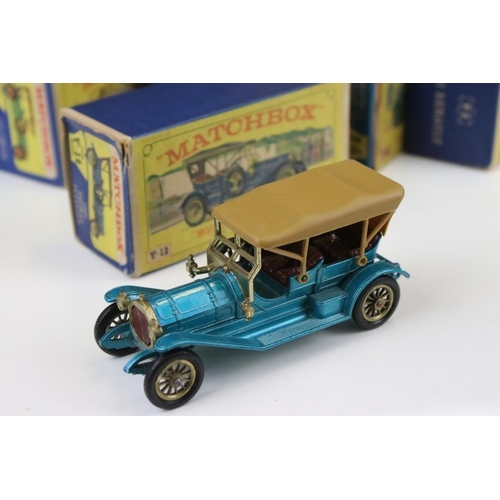 1416 - 11 Boxed Matchbox Lesney diecast models to include 10 x Matchbox Models Of Yesteryear (Y-13 1911 Dai... 