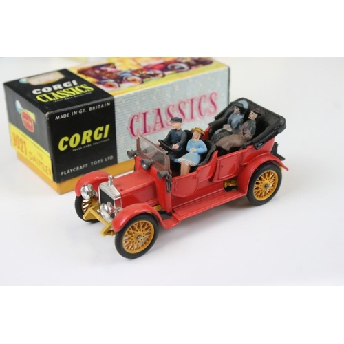 1417 - Four mid 20th C Corgi diecast models contained within reproduction boxes to include 233 Heinkel Econ... 