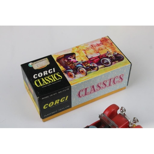 1417 - Four mid 20th C Corgi diecast models contained within reproduction boxes to include 233 Heinkel Econ... 