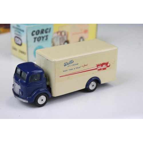 1417 - Four mid 20th C Corgi diecast models contained within reproduction boxes to include 233 Heinkel Econ... 