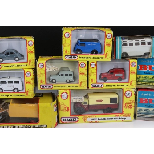 1421 - 19 Boxed / cased diecast & plastic models to include Triang Mighty Mini Tractor Trailer, 2 x Impy, 6... 