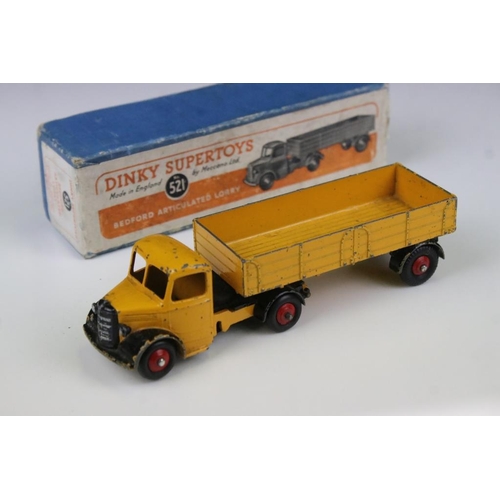 1422 - Five boxed Dinky diecast commercial models to include 2 x 513 Guy Flat Truck both in green (one box ... 