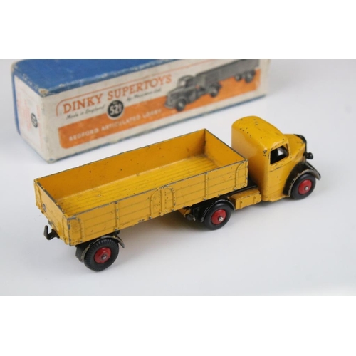 1422 - Five boxed Dinky diecast commercial models to include 2 x 513 Guy Flat Truck both in green (one box ... 