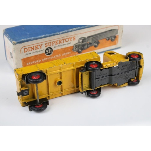 1422 - Five boxed Dinky diecast commercial models to include 2 x 513 Guy Flat Truck both in green (one box ... 