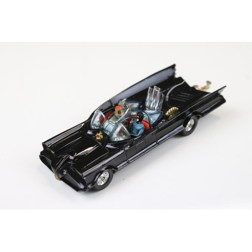 1423 - Seven mid 20th C Batman related diecast models to include Corgi 267 Batmobile with both figures and ... 