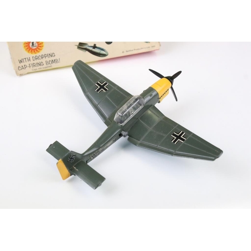 1424 - Five boxed diecast models planes to include 4 x Dinky featuring 721 Junkers JU 87B Stuka (diecast vg... 