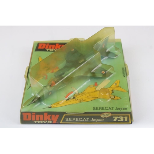 1424 - Five boxed diecast models planes to include 4 x Dinky featuring 721 Junkers JU 87B Stuka (diecast vg... 