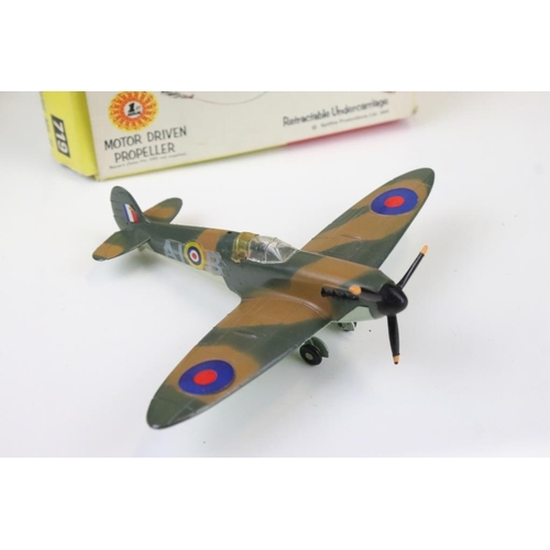 1424 - Five boxed diecast models planes to include 4 x Dinky featuring 721 Junkers JU 87B Stuka (diecast vg... 