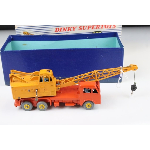 1425 - Five boxed Dinky diecast models to include Supertoys 972 20 Ton Lorry Mounted Crane Coles, 618 AEC A... 