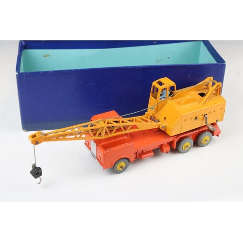 1425 - Five boxed Dinky diecast models to include Supertoys 972 20 Ton Lorry Mounted Crane Coles, 618 AEC A... 