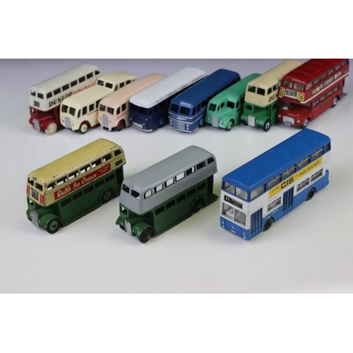 1426 - 20 Mid 20th C play worn Dinky & Corgi diecast models to include Dinky Luxury Coach, Dinky Duple Road... 