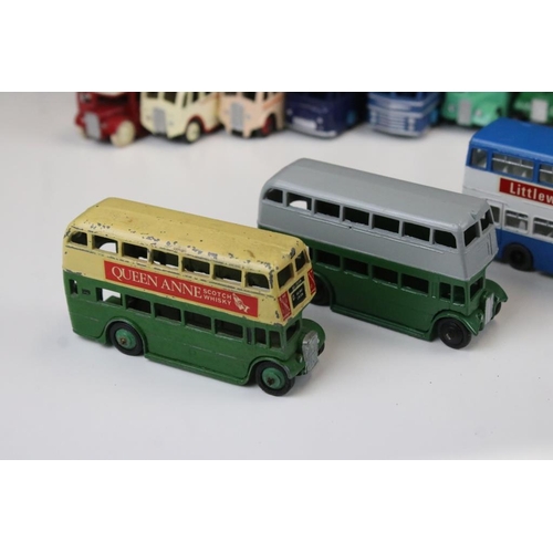 1426 - 20 Mid 20th C play worn Dinky & Corgi diecast models to include Dinky Luxury Coach, Dinky Duple Road... 