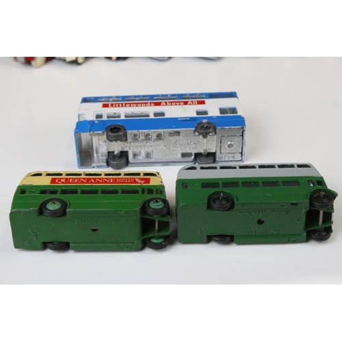 1426 - 20 Mid 20th C play worn Dinky & Corgi diecast models to include Dinky Luxury Coach, Dinky Duple Road... 