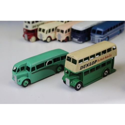 1426 - 20 Mid 20th C play worn Dinky & Corgi diecast models to include Dinky Luxury Coach, Dinky Duple Road... 