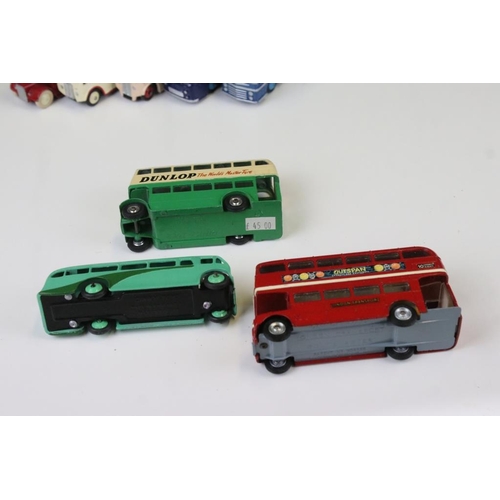 1426 - 20 Mid 20th C play worn Dinky & Corgi diecast models to include Dinky Luxury Coach, Dinky Duple Road... 