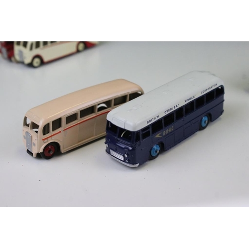 1426 - 20 Mid 20th C play worn Dinky & Corgi diecast models to include Dinky Luxury Coach, Dinky Duple Road... 