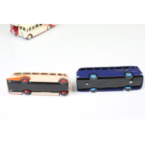 1426 - 20 Mid 20th C play worn Dinky & Corgi diecast models to include Dinky Luxury Coach, Dinky Duple Road... 